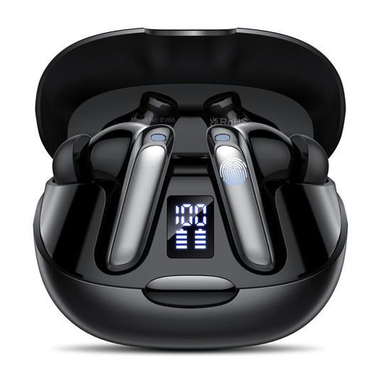 AI Language Translation Earbuds, 3-in-1 Translator Earbuds Real Time with 5 Translation Modes with APP, 164 Language Bluetooth 5.3 Headphones Translating Device for Travel/Business/Leaning, Dark Night