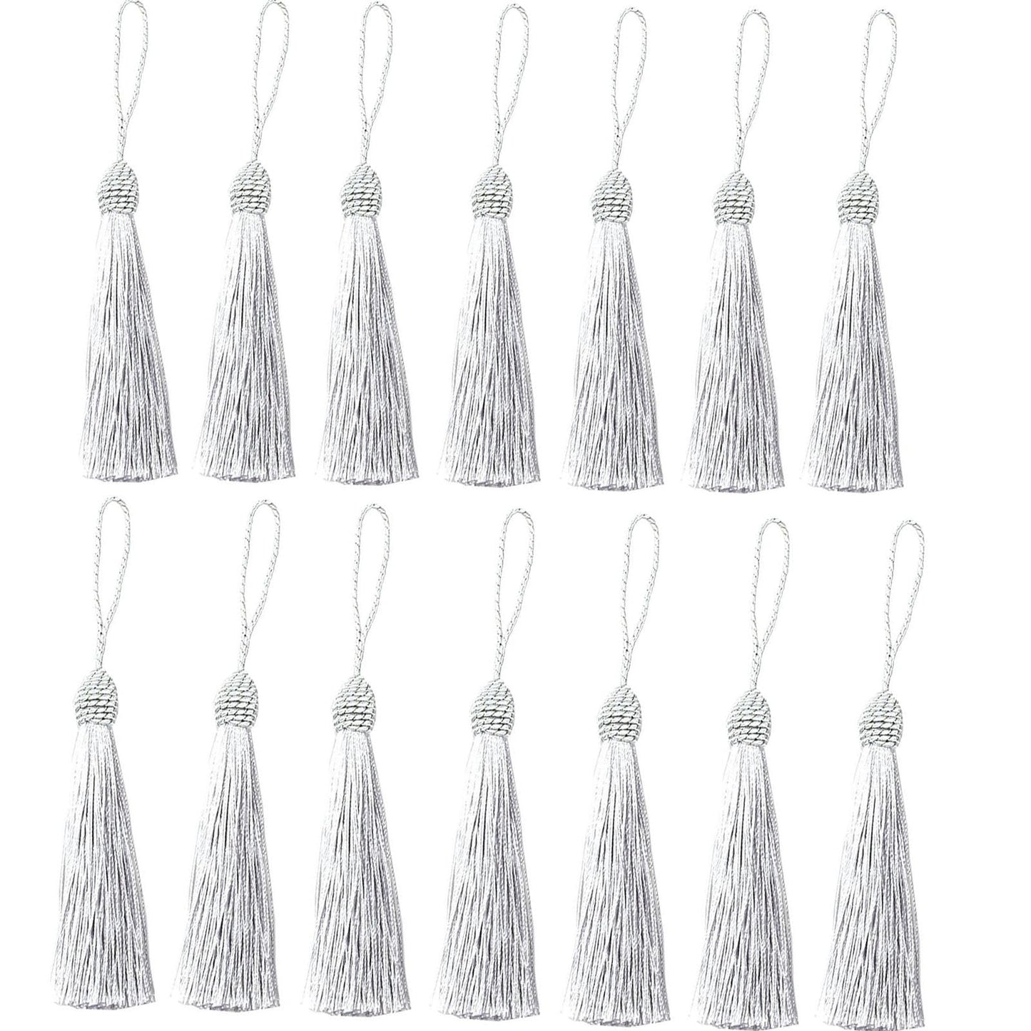 20pcs 5.5Inch Craft Tassels Handmade Polyester Filament Embellishments for Keychain Earring Jewelry Making, Souvenir, Graduation,Clothing Sewing,Gift Tag DIY Craft Projects. (Military Green 1)