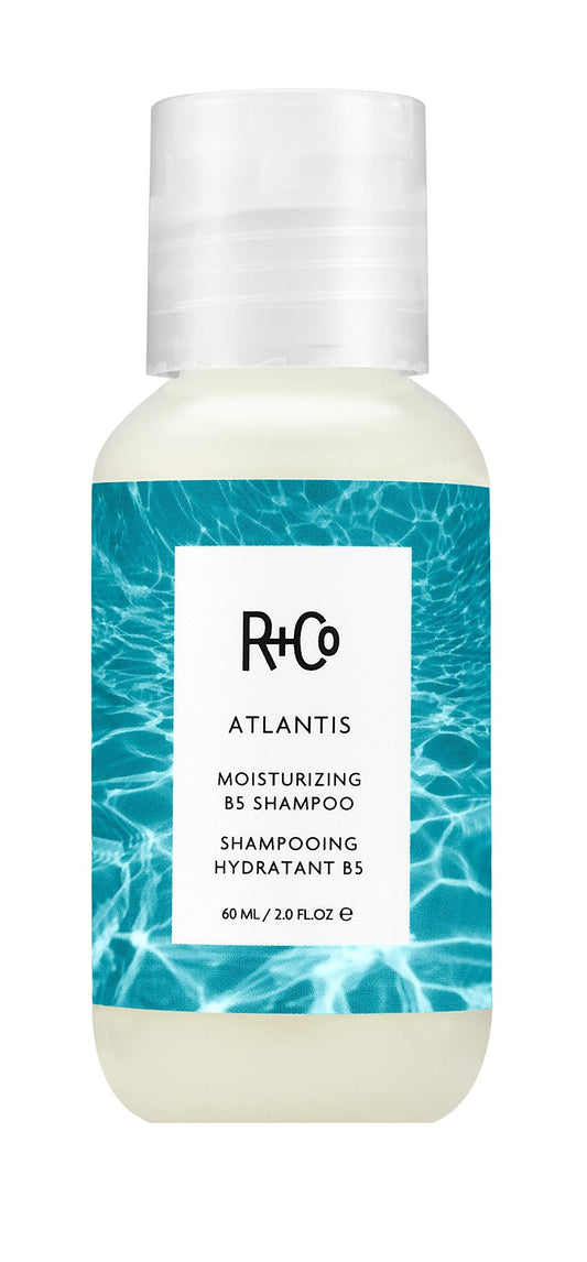 R+Co Atlantis Moisturizing B5 Shampoo | Shine + Tames Frizz + Intense Hydration | Vegan + Cruelty-Free | Vegan + Cruelty-Free | 2 Oz