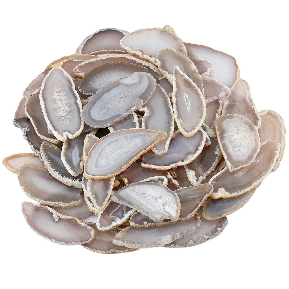 mookaitedecor Polished Agate Light Table Slices,Geode Agate Slab Cards Pack of 12