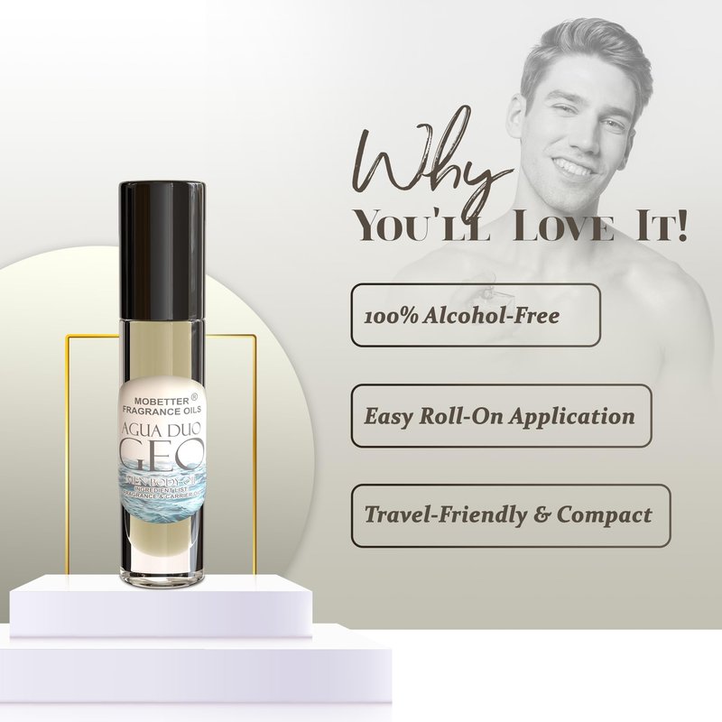 MOBETTER FRAGRANCE OILS Agua Duo Geo Men Fragrance Body Oil