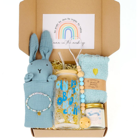 PANYUXUT Boy Mom Gifts for New Moms, New Mommy Essentials, Pregnancy Gifts for Expecting Mama for First Time, Moms Care Package After Baby (Boy Mama)