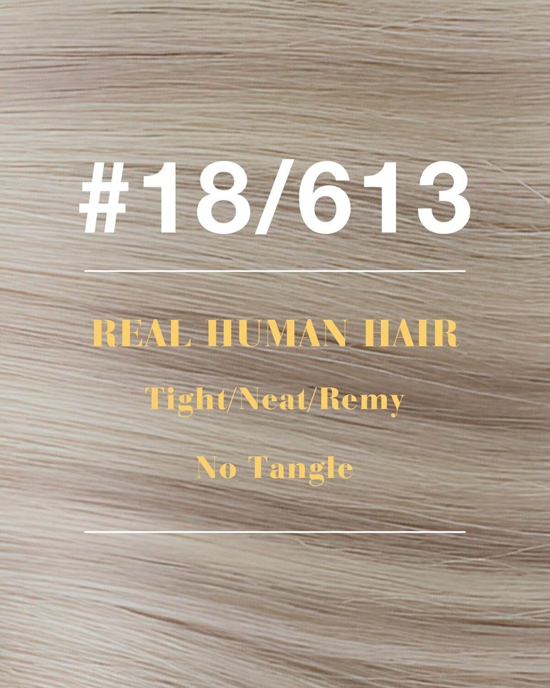 Hetto Weft Hair Extensions Human Hair Ash Blonde Highlight 14 In 80g Office