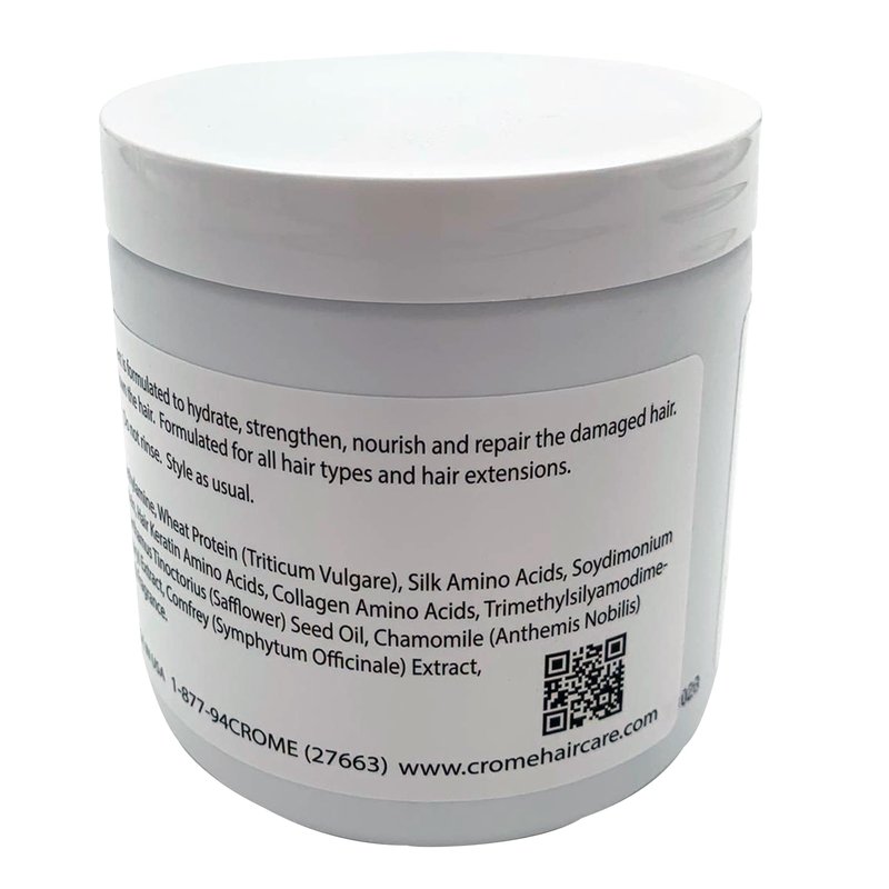 Crome Hair Food - Keratin Leave-In Conditioner - 16 Oz - Hair Treatment
