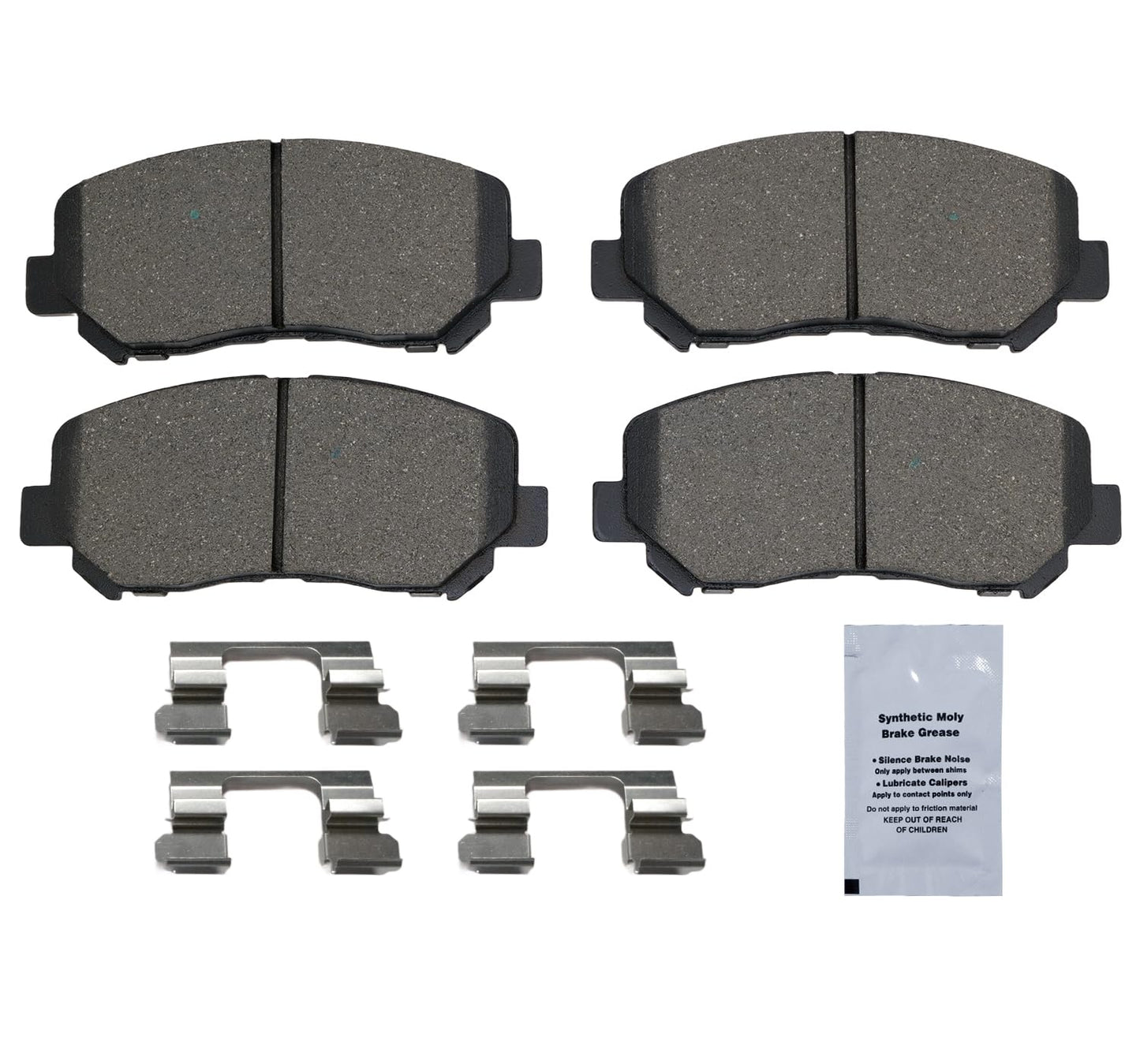 HUSCH D1623 Front Ceramic Brake Pads Kit Fit For Mazda CX-5 2013-2024