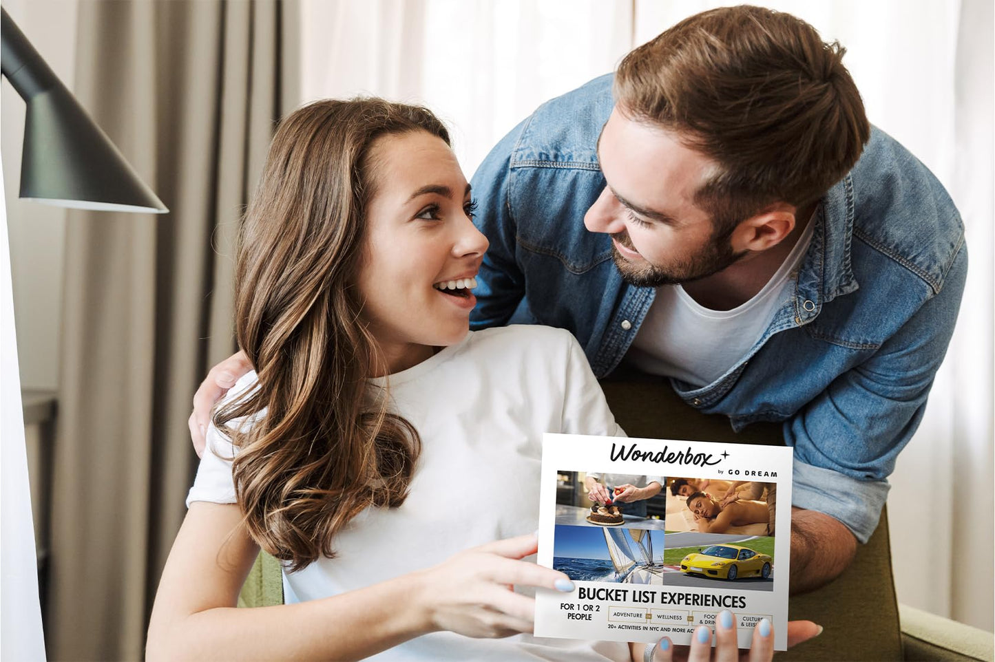 Wonderbox - Original Gift Idea - Experience Gift - Bucket List Experiences - 1 Activity to Choose from a Selection: Ferrari Driving, Dolphin Watching, Speedboat, Airboat for Gators Watching...