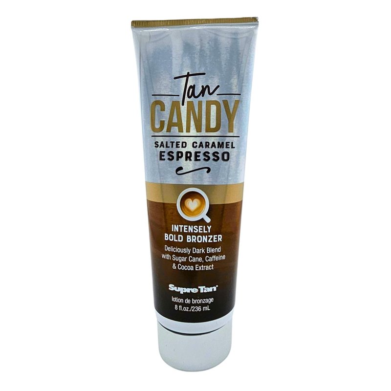 Supre Tan Candy Salted Caramel Espresso Intensely Bold Bronzer Dark Blend 8.5oz