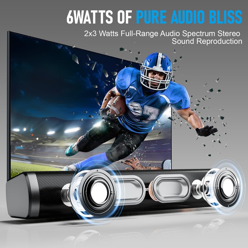 Dnil Portable Long bar Speaker, Bluetooth Wireless Speaker, a Wireless Bluetooth Speaker Suitable for Indoor and Outdoor use, Ideal for TV, Parties, the Beach, and Vacations.