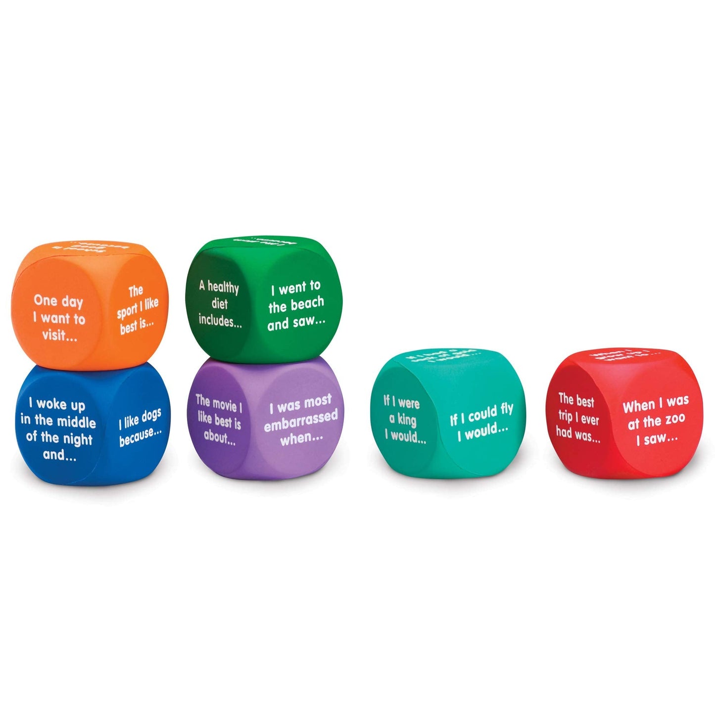 Learning Resources Writing Prompt Cubes, Writing Games, Classroom or Homeschool Supplies, Ages 6+