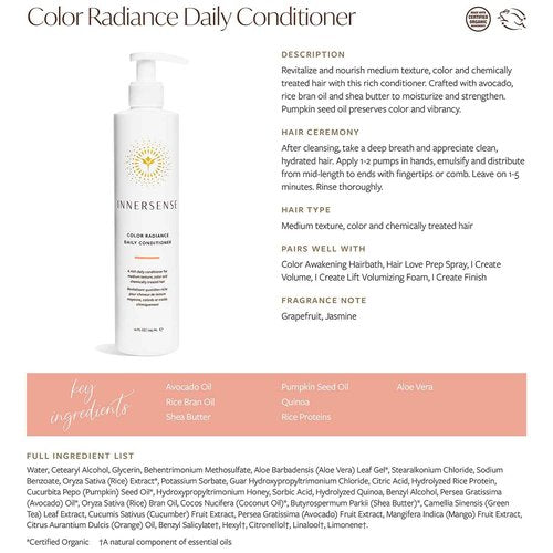 INNERSENSE Organic Beauty - Natural Color Trio Set | Non-Toxic, Cruelty-Free, Clean Haircare (Color Safe, Keeps Color Vibrant)