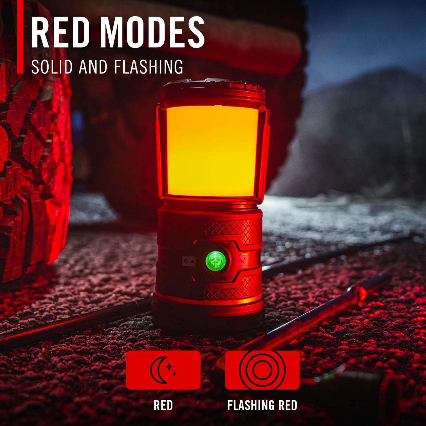 COAST EAL35R 1000 Lumen Voice-Controlled LED Emergency & Camping Area Lantern with Warm, Cool White, Day, Red & Red Flashing Mode, Power Bank Functionality - Desert