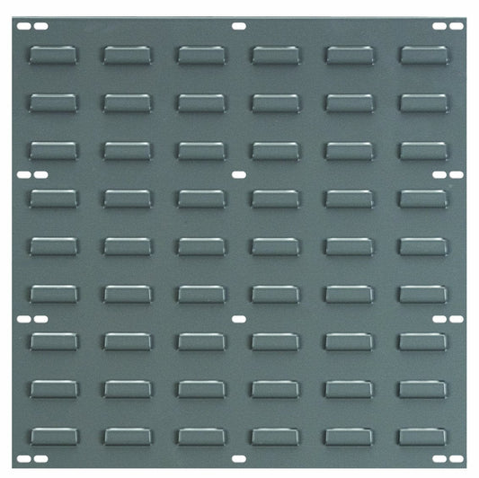 Akro-Mils 30618 Heavy Duty Wall Mount Garage Storage Steel Louvered Panel | Wall Storage Bin Hanging Organizer System for AkroBins, 18-Inch W x 19-Inch H, Grey, 4 Pack