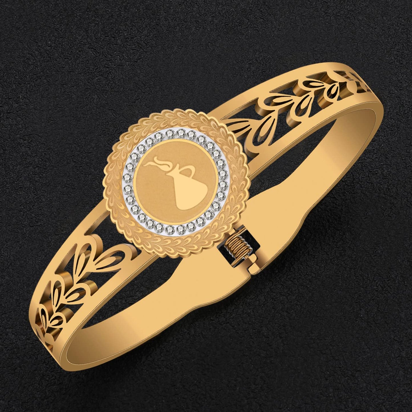 YAYAKO Stainless Steel Constellation Bracelets Bangle Zodiac Gifts for Women Birthday Gifts (Aquarius 041)