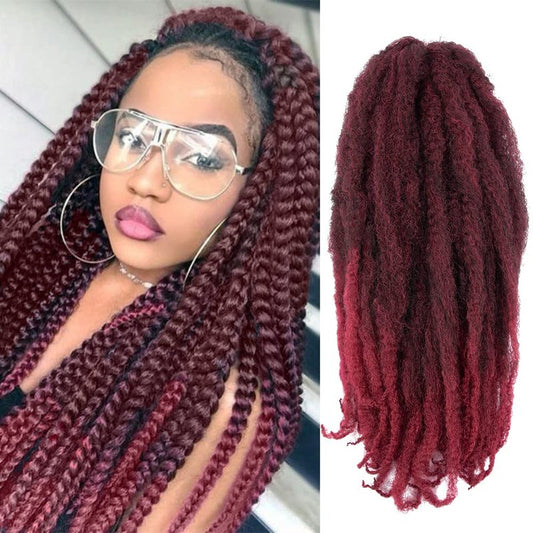 Ayana Marley Hair 6 Packs Twist Braiding Hair For Faux Locs Crochet Hair 24 Inch Long Afro Synthetic Hair Extensions (24inch, TBUG)