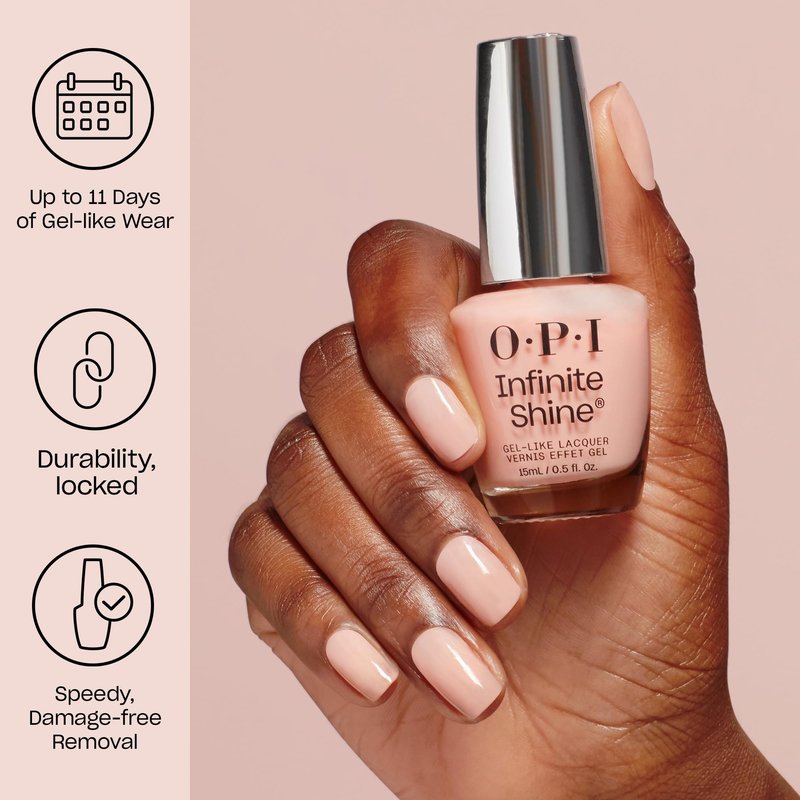 OPI Infinite Shine Last Glam Standing | Opaque Dark Purple Crème Long Wear Gel Like Nail Polish | Vegan, Long Lasting, Streak Free