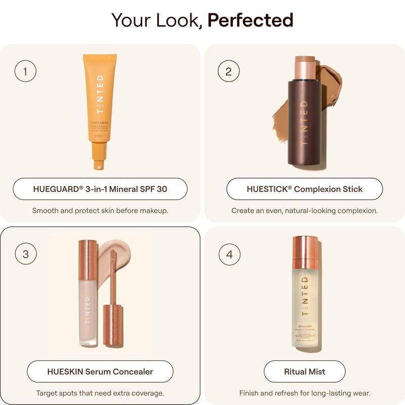 Live Tinted Hueskin Serum Concealer - Medium-to-Full Coverage Concealer with Niacinamide, & Hyaluronic Acid for Dark Circles, Fine Lines & Wrinkles, Buildable Long-Lasting Formula, 0.35 oz Shade 19