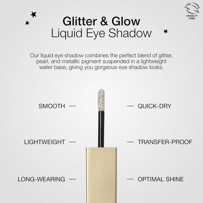 Stila Glitter And Glow Liquid Eye Shadow - Stunning Metallic Finish | Long-Lasting Wear