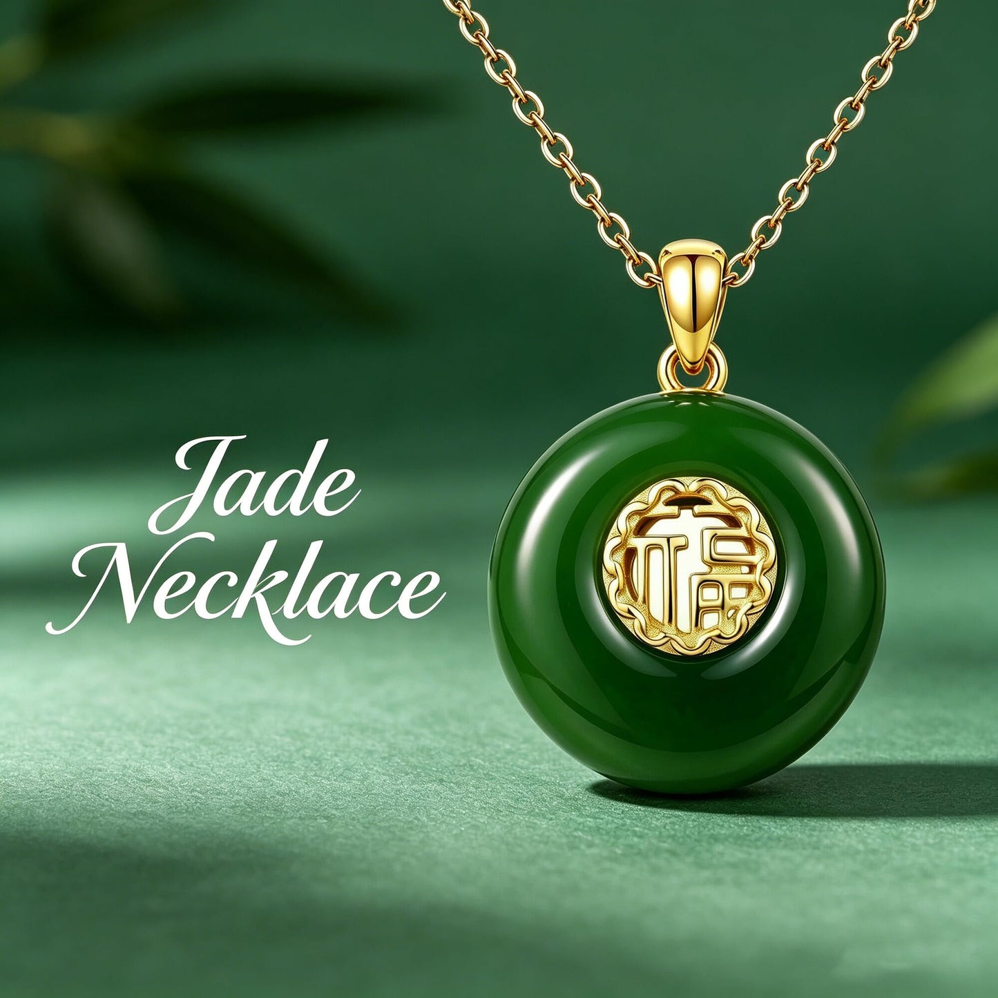 ZADIUA Jade Necklace 925 Sterling Silver Jade Good Fortune Jewelry Elegant Jewelry Gifts for Women Mom Wife