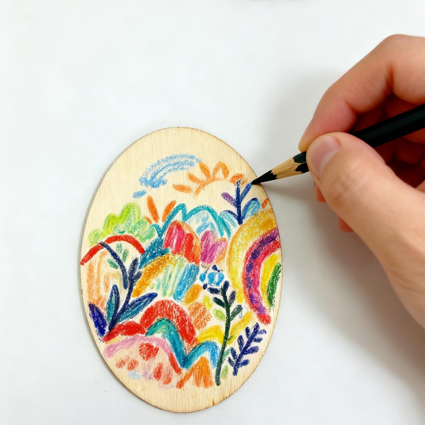 60 Pcs 2.76 x 1.97 Inch Wooden Oval Cutout, Natural Oval Wood Slices, Unfinished Beech Wooden Blank Slices for Painting, Home Decor, Wedding and Party Decoration