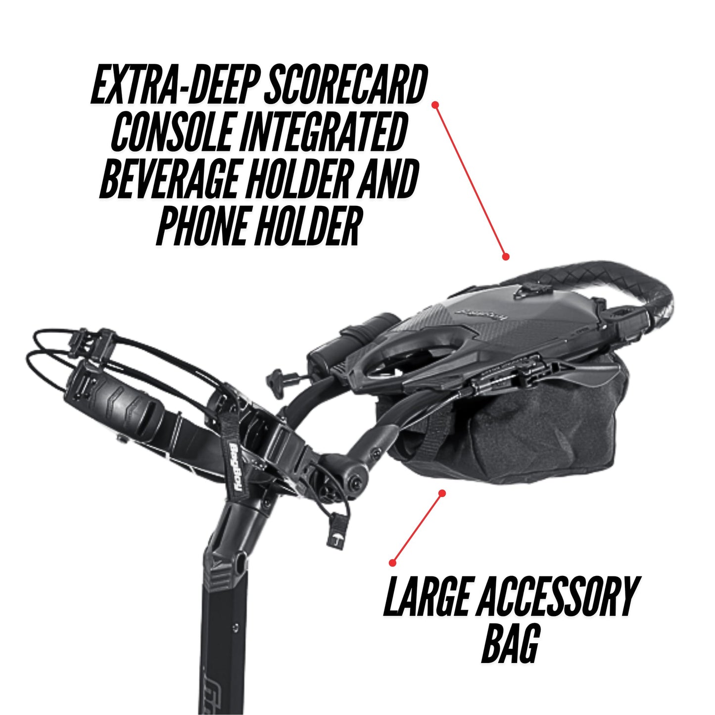 Bag Boy Quad Pro Push Cart, Black/Slate