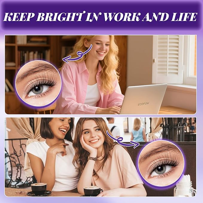 B&Q Wispy Lash Clusters Kit, Natural 03, Individual False Eyelashes Extension Set, Undetectable Natural Look for Effortless Day-to-Night Beauty, from Office Elegance to Date Night Glamour(8-16mix)