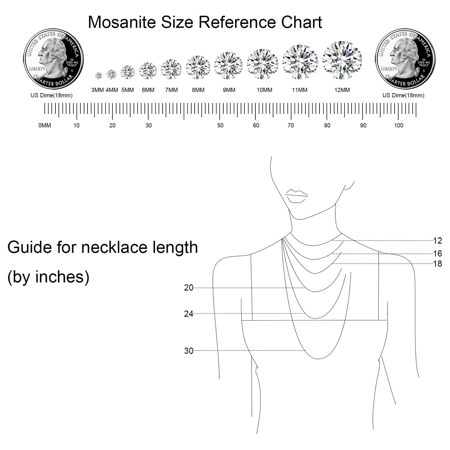 3 Carat Moissanite Necklace 925 Sterling Silver Jewelry 5A Cubic Zirconia Bow Pendant Necklace Gifts for Mom Women Girlfriend Grandma Lover Her Wedding Birthday Anniversary Engagement Valentine's Day