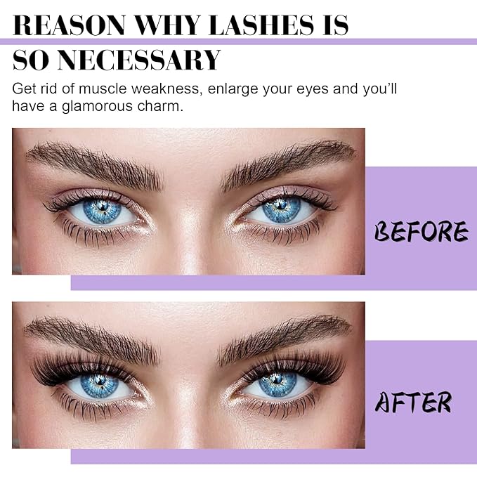 B&Q Lash Clusters Kit 280PCS Eyelash Clusters Kit,40D D 9-16MIX Individual Lash Comfortable Eyelash Extension Set, Classic Look with Bond and Seal Waterproof, Remover DIY at Home(Set,40D)