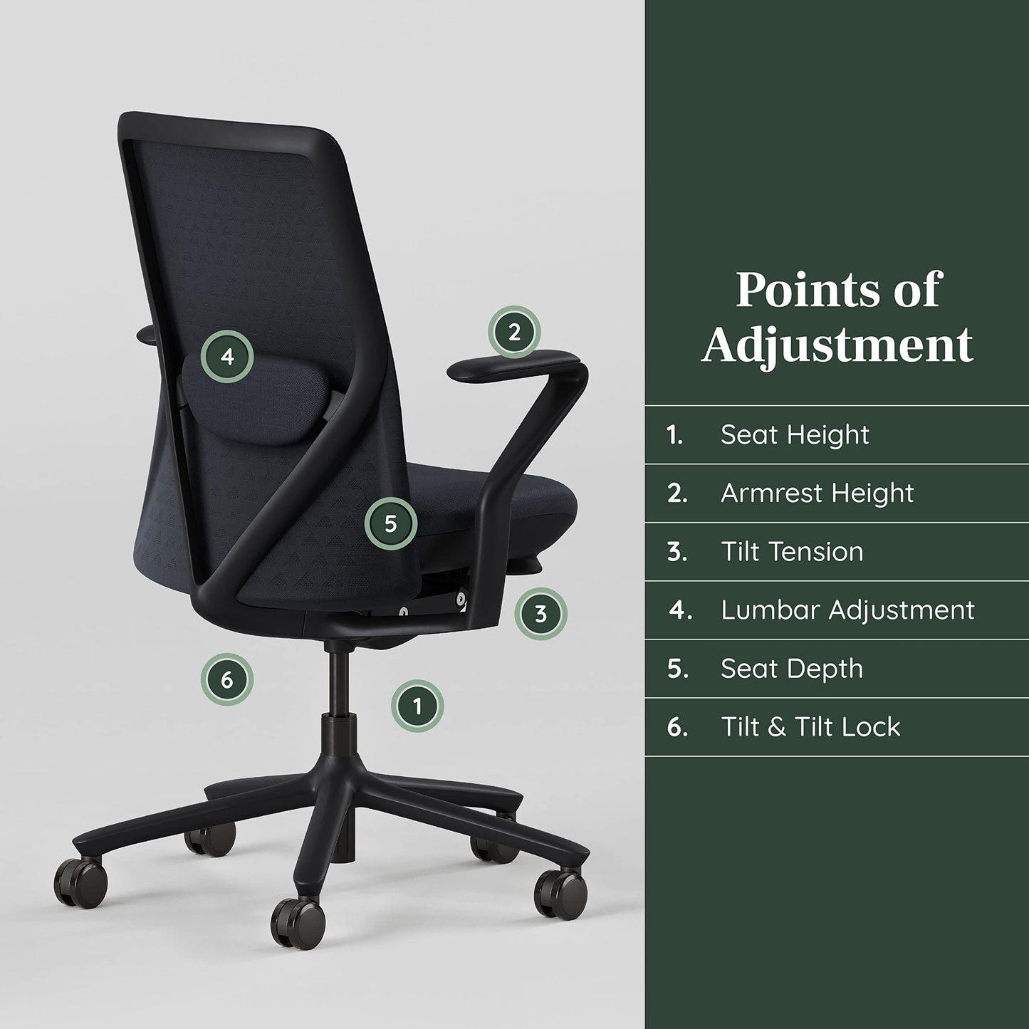 Branch Verve Chair - High Performance Executive Office Chair with Contoured Back and Adjustable Lumbar Support - High Density Foam Cushion and 3D Knit Back - Fits 5' to 6', Up to 275 lbs, Galaxy