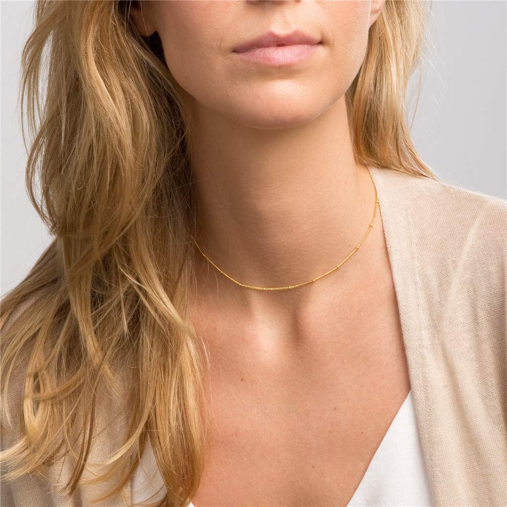 Turandoss Layered Cross Necklaces for Women, Layered Cross Link Necklace Layering Chain Necklaces for Women