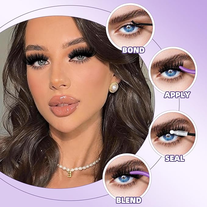 B&Q Fluffy Lash Clusters Thick 300D, Volume Eyelash Clusters 10-18mm, D Curl Cluster Eyelash Extensions, Supersoft Individual Lashes Wispy Cluster Lashes Dramatic Full Look Eyelash（300D）