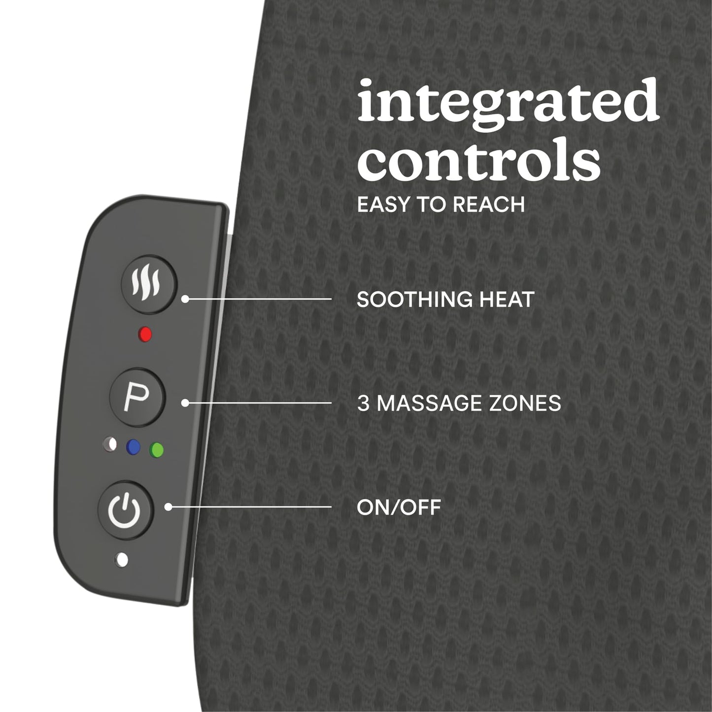 Homedics Ultra Slim Shiatsu Massage Cushion with Heat – Full Back Coverage, Deep Kneading Massage, 3 Zone Control (Upper/Lower/Full), Soothing Heat, Slim Profile, Portable Design, Fits Most Chairs