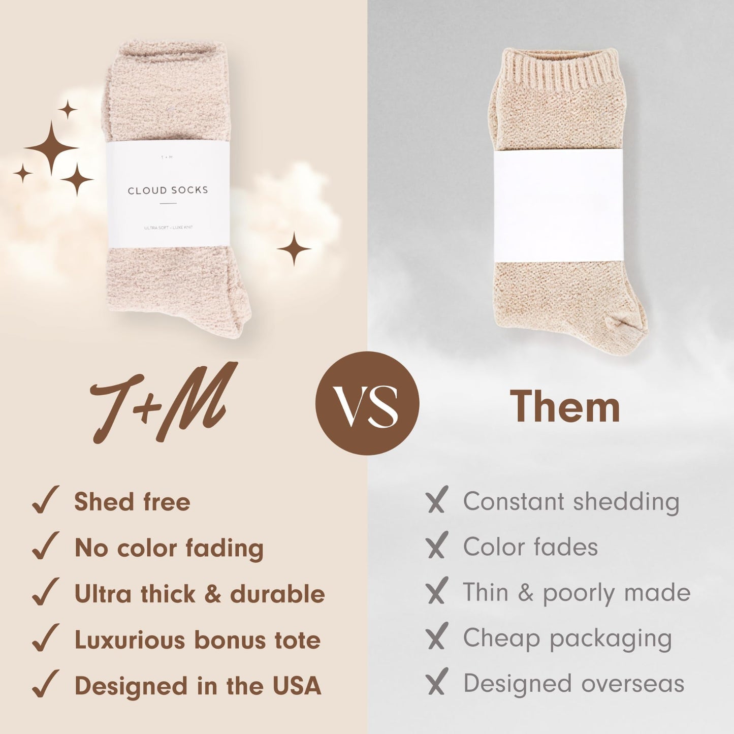 Unboxme Happy Birthday Gifts for Women - Ultra-Luxe Cloud Socks, Cozy Birthday Gift for Her - Super Soft Fuzzy Sleep Socks for Women & Men