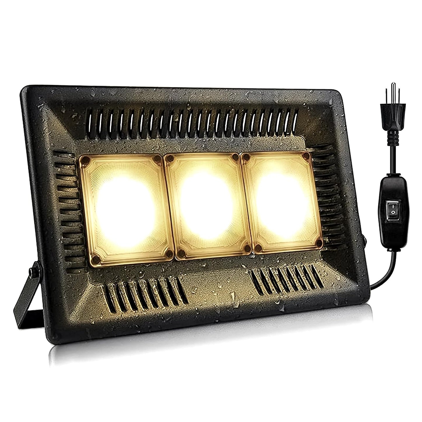 Relassy 450W Waterproof Led Sunlike Full Spectrum Outdoor, Grow Light with No Noise, Heat Dissipation for Indoor Outdoor Plants Seedling, Growing, Blooming and Fruiting