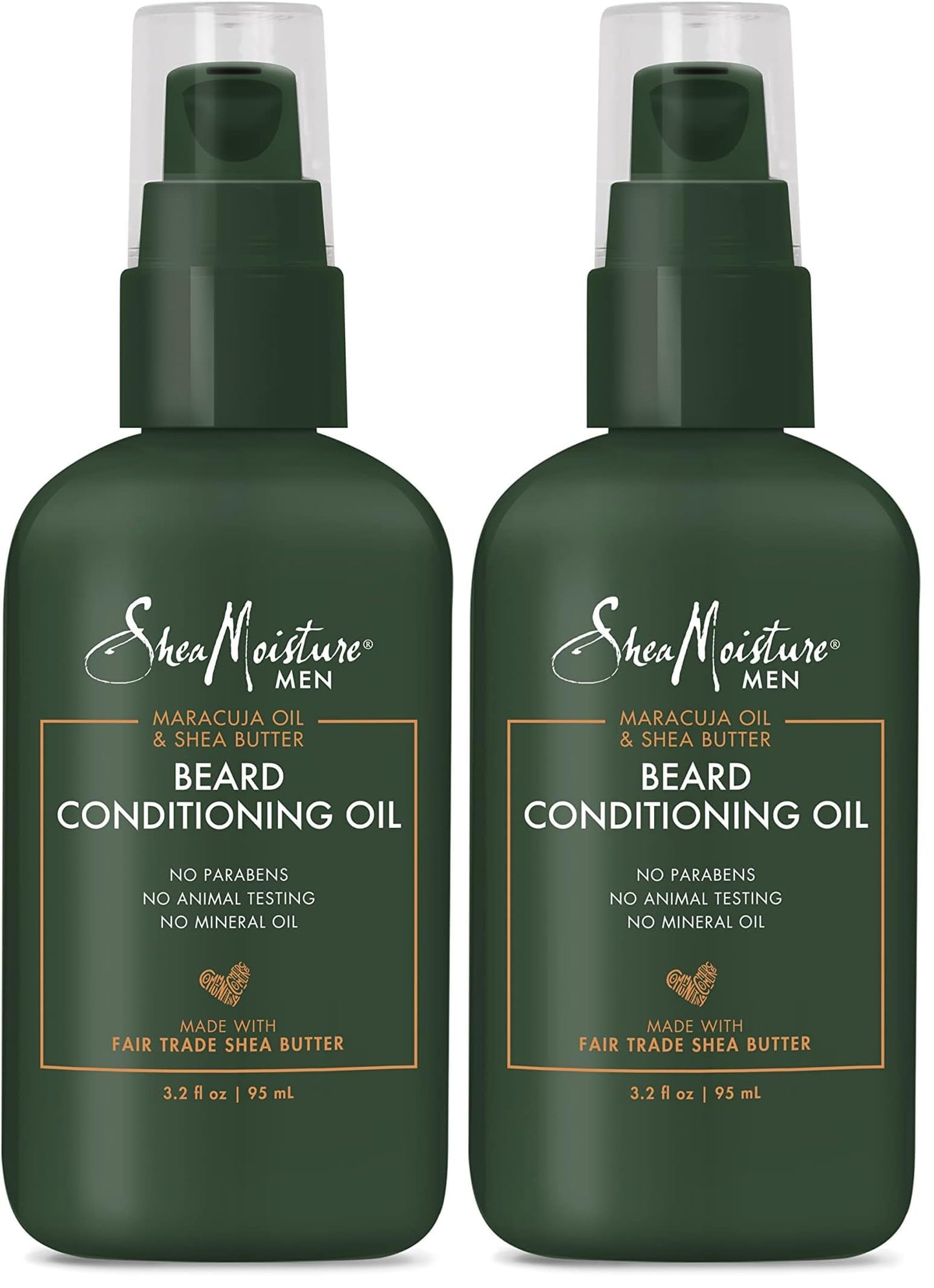 SheaMoisture Beard Conditioning Oil for a Full Beard Maracuja Oil and Shea Butter to Moisturize and Soften 3.2 oz,(Pack of 2)
