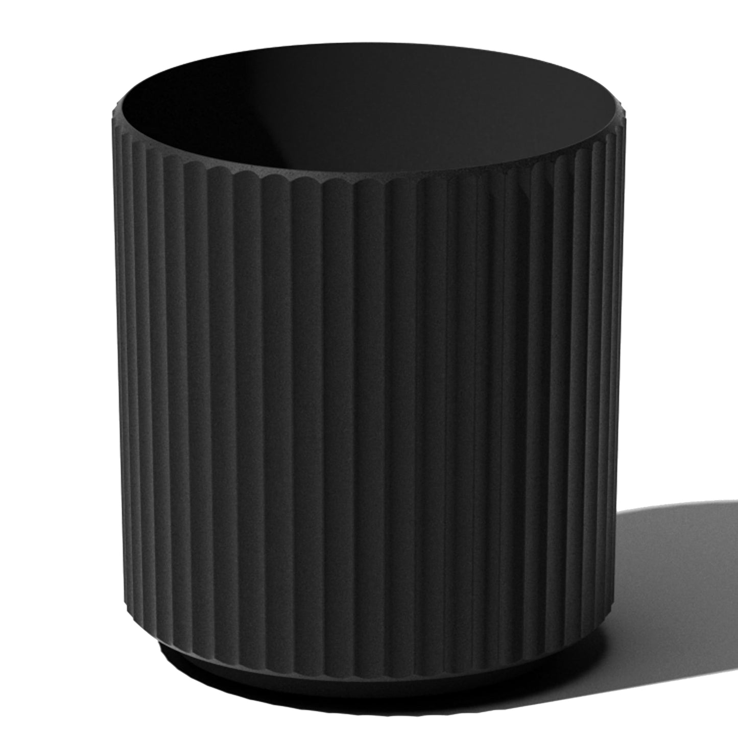 Veradek Demi Series Round Planter for Porch, Patio, Backyard | Durable Plastic-Concrete Material | Modern DÃ©cor for Tall Plants, Flowers
