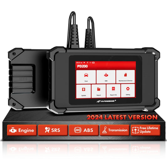 A-Premium 2025 PD200 Enhanced 4 System OBD2 Scanner Diagnostic Tool, All Function Check Engine Code Reader Scan Tool, for Engine/ABS/SRS/Transmission System, 8 Reset, Free Online Update