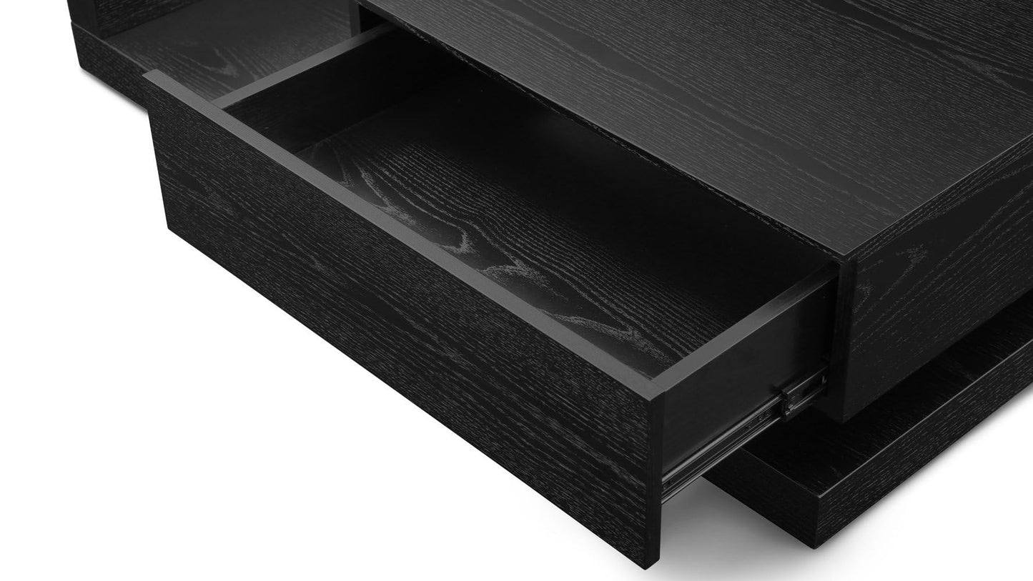 Modern Etta Black Oak Coffee Table