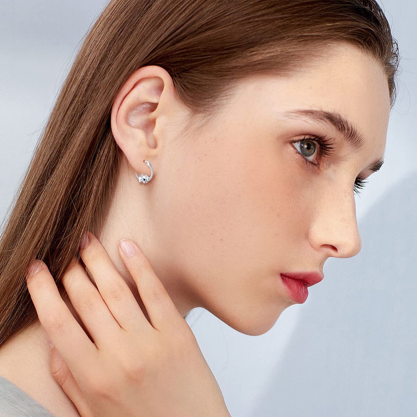 Koala Hoop Earrings for Women Girls Sterling Silver Small Animal Huggie Hoop Earrings for Sensitive Ears Koala Jewelry Graduation Gifts for Daughter Her