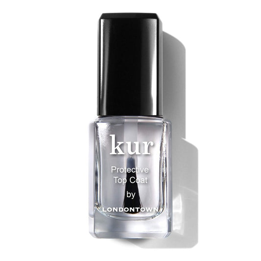 LONDONTOWN Protective Top Coat – Seals in Color, Boosts Shine & Strength, Prevents Chipping and Fading, Fortifies Nails for Longer-Lasting Manicures, .40 fl oz