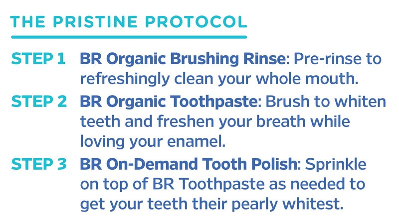 Essential Oxygen Pristine Protocol A 3-Step System (1. Rinse 2. Brush 3. Polish) for Your Best Smile Ever, 3 Count, Combo Pack