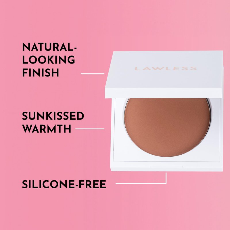LAWLESS Women's Talc Free Velvet Matte Bronzer, Blazed, 0.3 oz/ 11 g