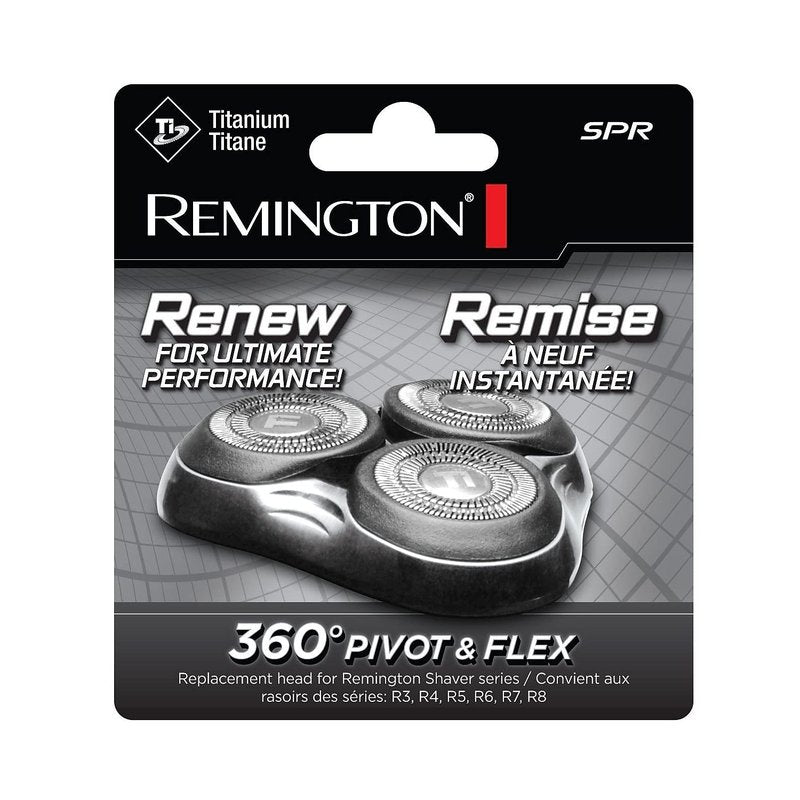 Universal Rotary Replacement Shaver Head - Remington Compatible, Black
