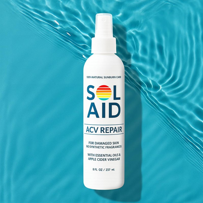 Sol Aid After Sun Nourishing Mist - 100% Natural ACV Repair Spray | 8 Fl Oz