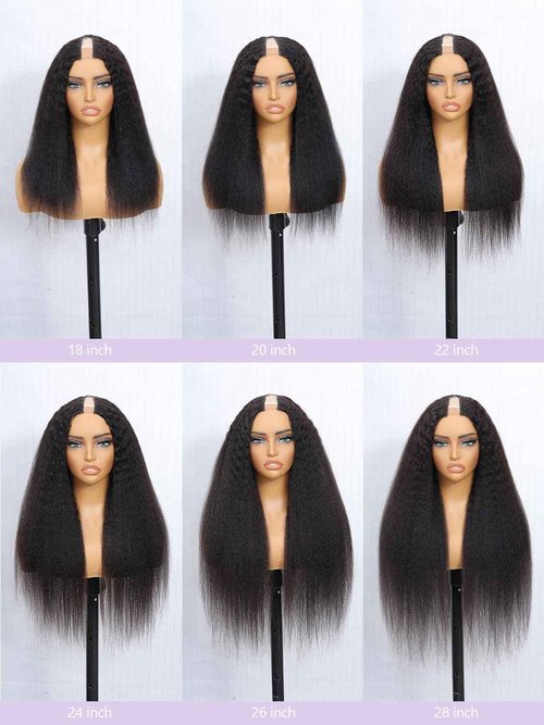 DMKEEP U Part Human Hair Wig 12A Upgraded Glueless Wigs Human Hair Straight U Part Wig Human Hair Wigs for Women 18 Inch