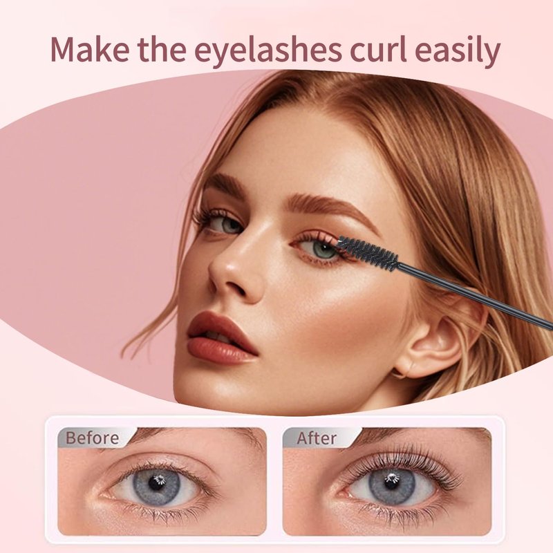 200Pcs Eyelash Extension Kit, Lash Spoolies Extension Supplies Eyebrow Brush Mascara Wands Lip Brushes Applicators Disposable Micro Swab Brushes for Lash Extensions Brow Lamination Kit, Black