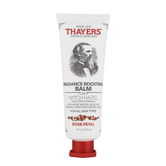 THAYERS Rose Petal Radiance Boosting Moisturizer with Hyaluronic Acid and Vitamin E, 4 Ounces