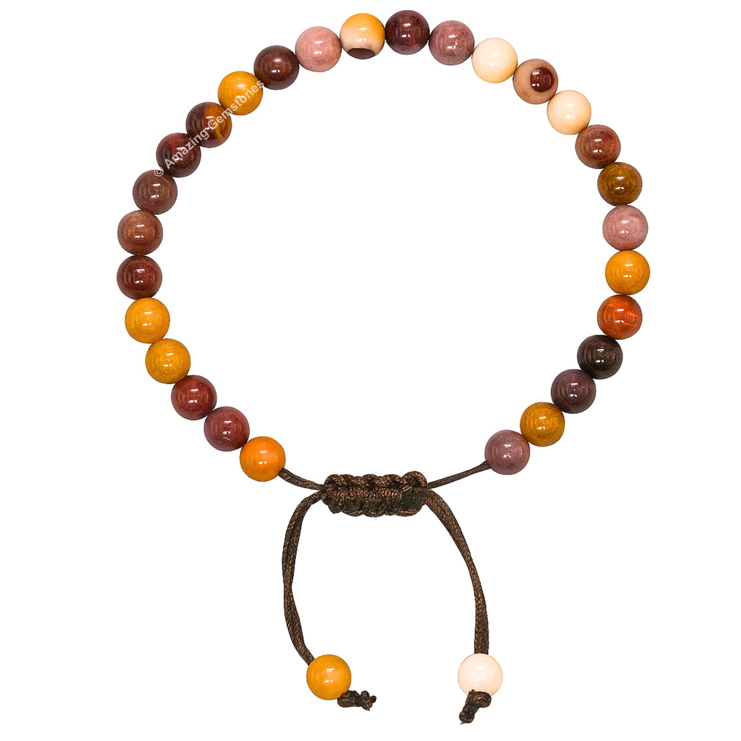 Amazing Gemstone Mookaite Bracelet for Women Men's Gifts - Protection Healing Crystal Bracelet - 6mm Gemstones Beaded Adjustable Bracelet Pulseras Para Hombres Mujer Stocking Stuffers