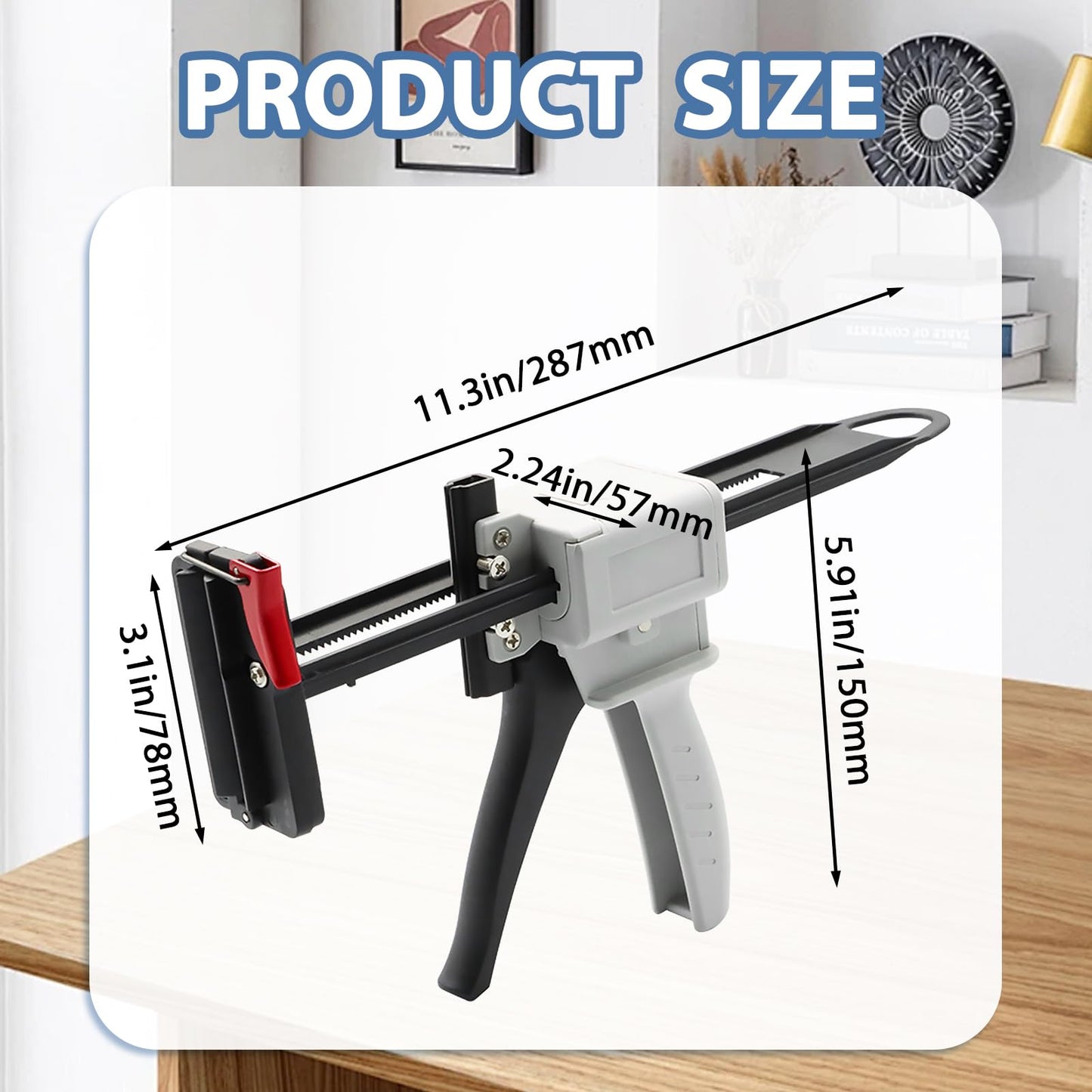 Xanadued Toothpaste Tube Gun, Toothpaste Tube Glue Gun, 704 Universal Glue Dispenser, Silicone Manual Glues Guns for DIY, Repair Tool Applications, Cream Adhesive