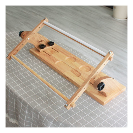 Adjustable Embroidery Stand, Wood Tapestry Cross Stitch Embroidery Frame Holder, Desktop Rotating Embroidery Kit Lap Frame, for DIY Craft Thread Sewing