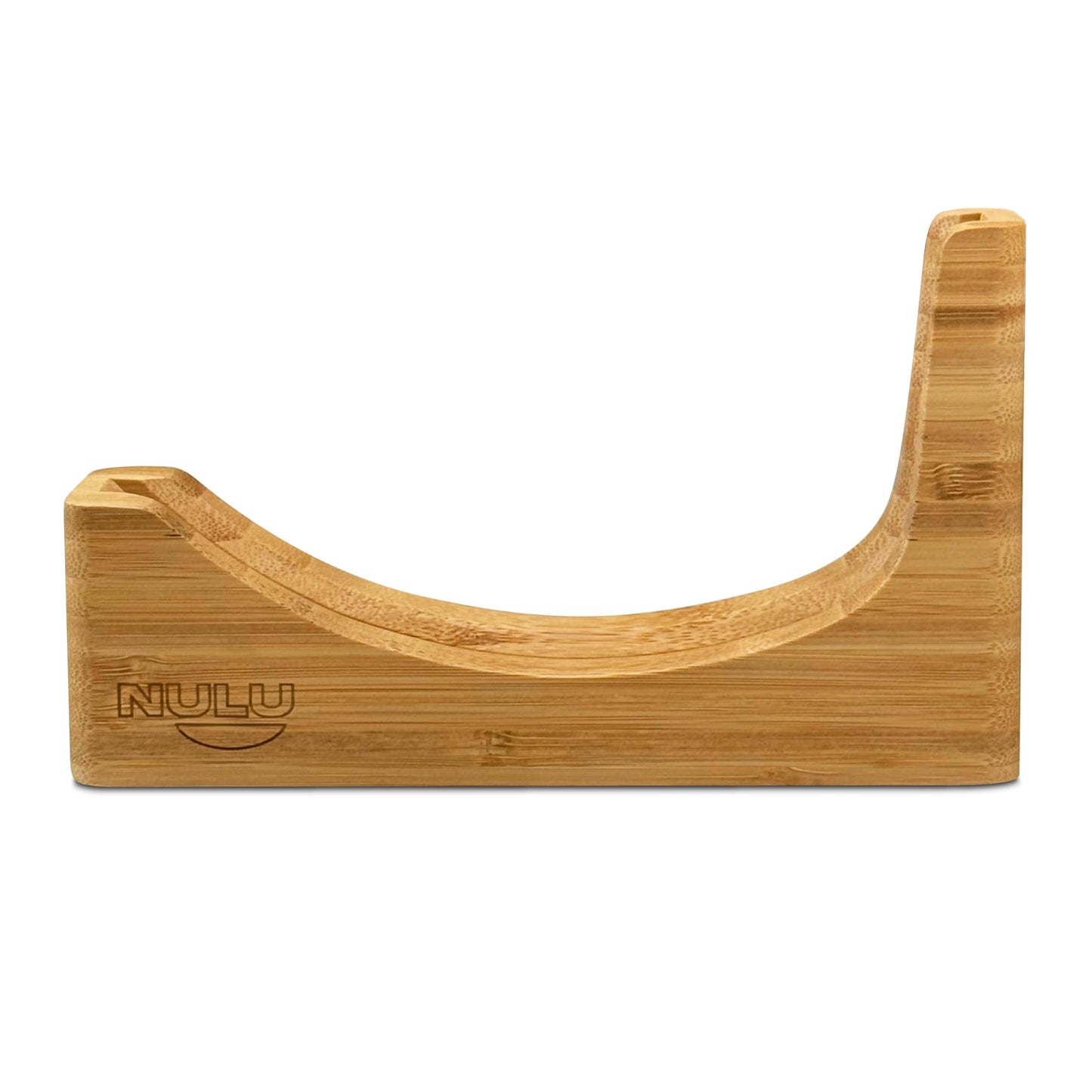 NULU Bundle Ergonomic Kitchen Knife Signature Bamboo Cutting Board and Bamboo Knife Dock